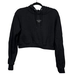 BLVCK Black Bold Cropped Hoodie / Size-Small